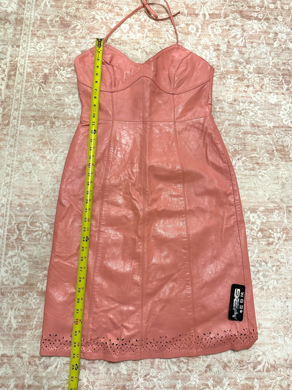 Vintage 🪷 Real Leather Y2K FUBU Dress - RARE - Picture 14 of 16
